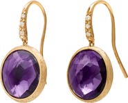 Marco Bicego Jaipur Amethyst & Diamond Drop Earrings