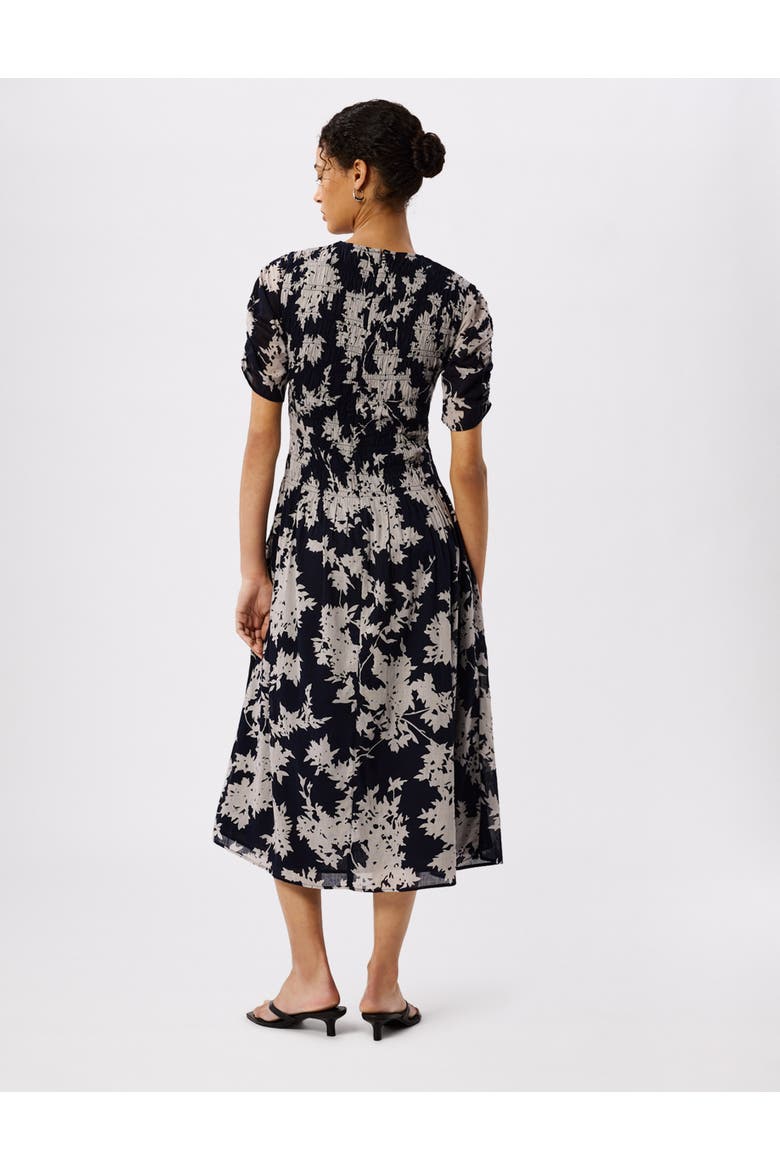 Shadow Floral Avery Dress, Alternate, color, Navy/Multi