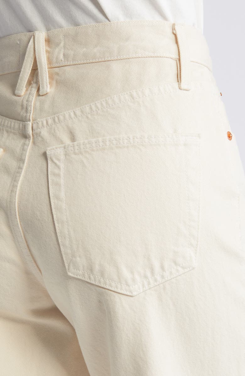 SLVRLAKE Grace High Waist Wide Leg Jeans, Alternate, color, Ecru