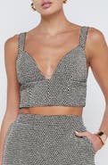 L'AGENCE Castalia Cotton Blend Crop Top
