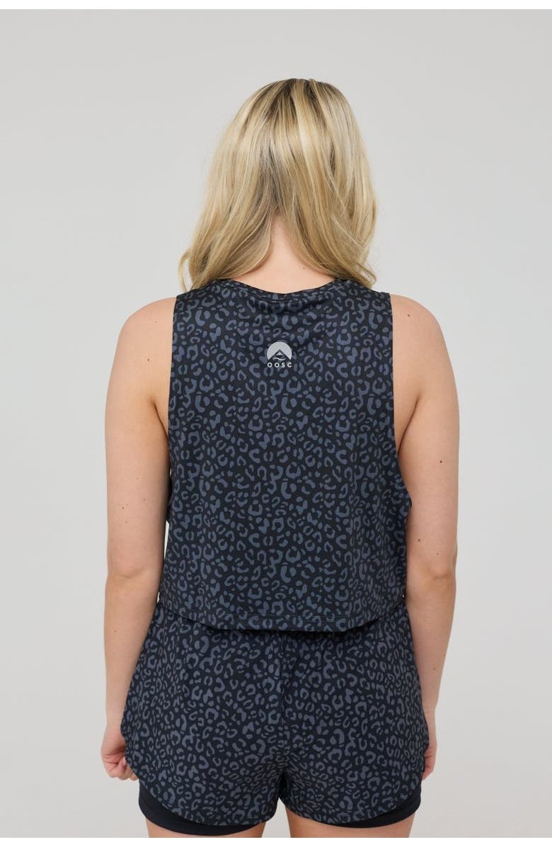 OOSC Infinite Cropped Tank Top - Black Leopard, Alternate, color, Black Leopard