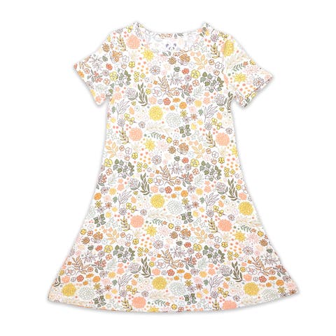 Kids' Fall Floral Short Sleeve Dress (Baby)