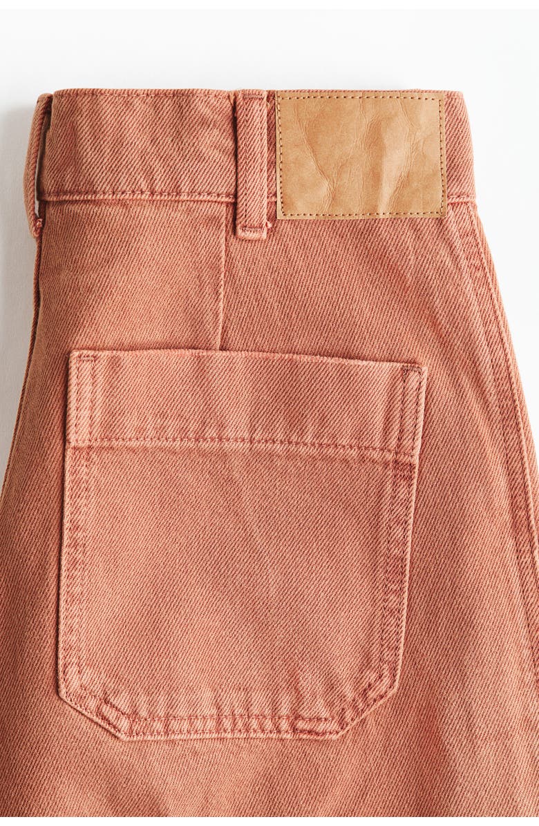 H&M Straight High Jeans, Alternate, color, Terracotta