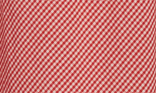 Shop Mille Nicolette Gingham Puff Sleeve Cotton Sundress In Red Gingham