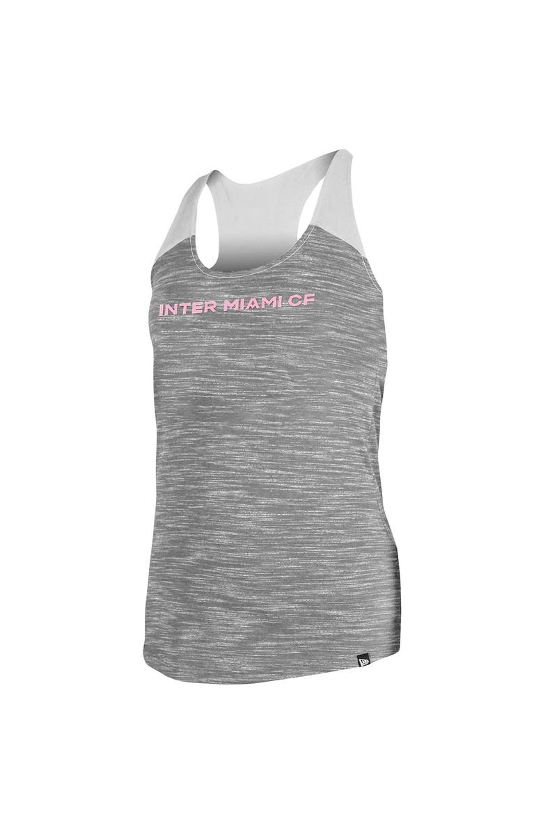 5TH AND OCEAN BY NEW ERA Women's 5th & Ocean by New Era Black/White Inter Miami CF Space Dye Tank Top, Alternate, color, 