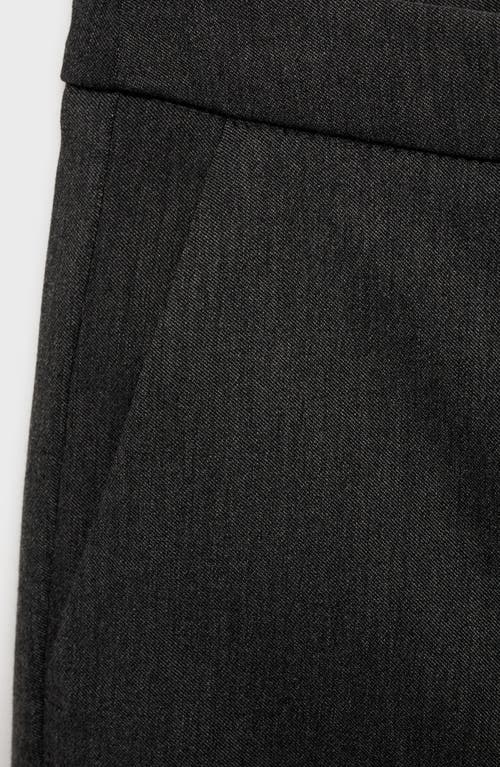 Mango Crop Skinny Pants In Grey