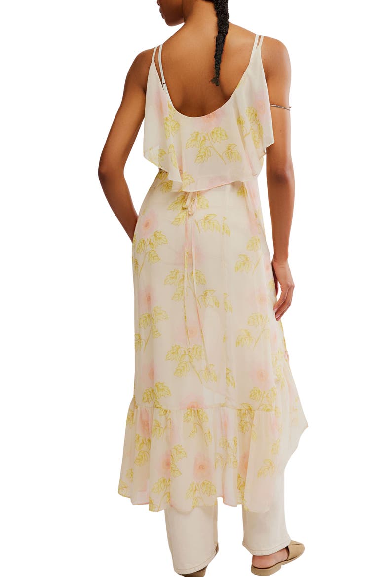 Sunfaded Floral Maxi Tunic, Alternate, color, TEA COMBO - SUNFADED