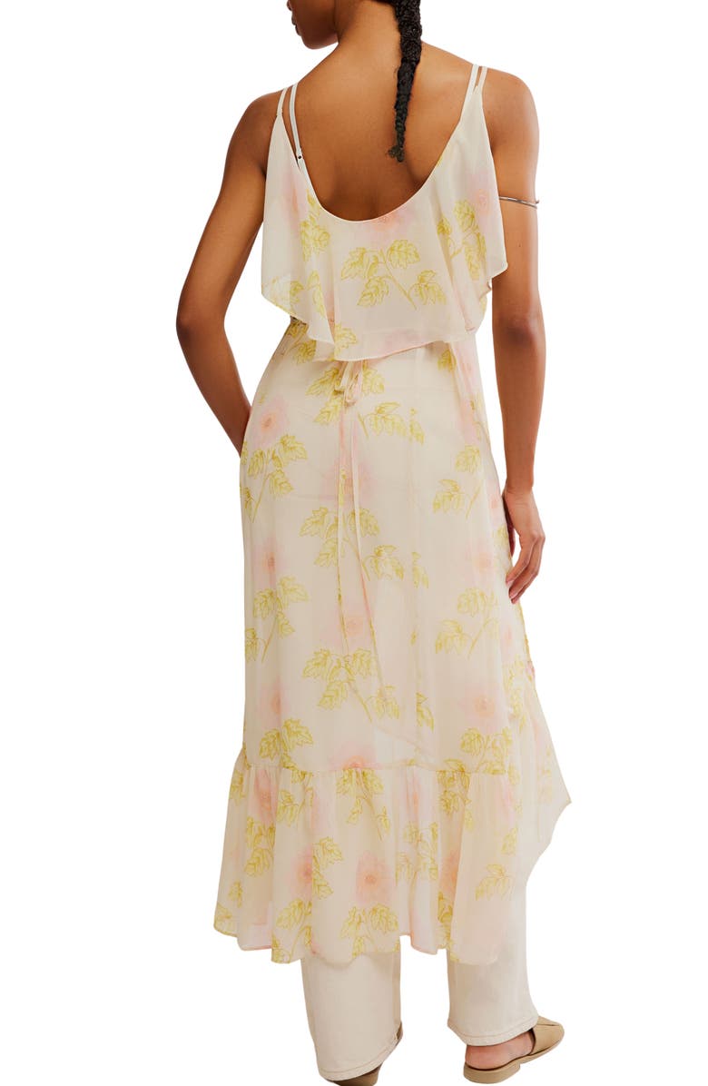 Free People Sunfaded Floral Maxi Tunic, Alternate, color, Tea Combo - Sunfaded