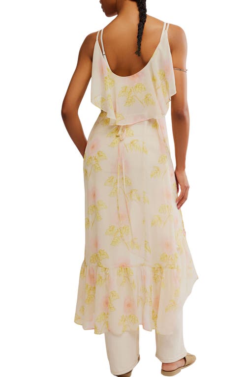 Free People Sunfaded Floral Maxi Tunic