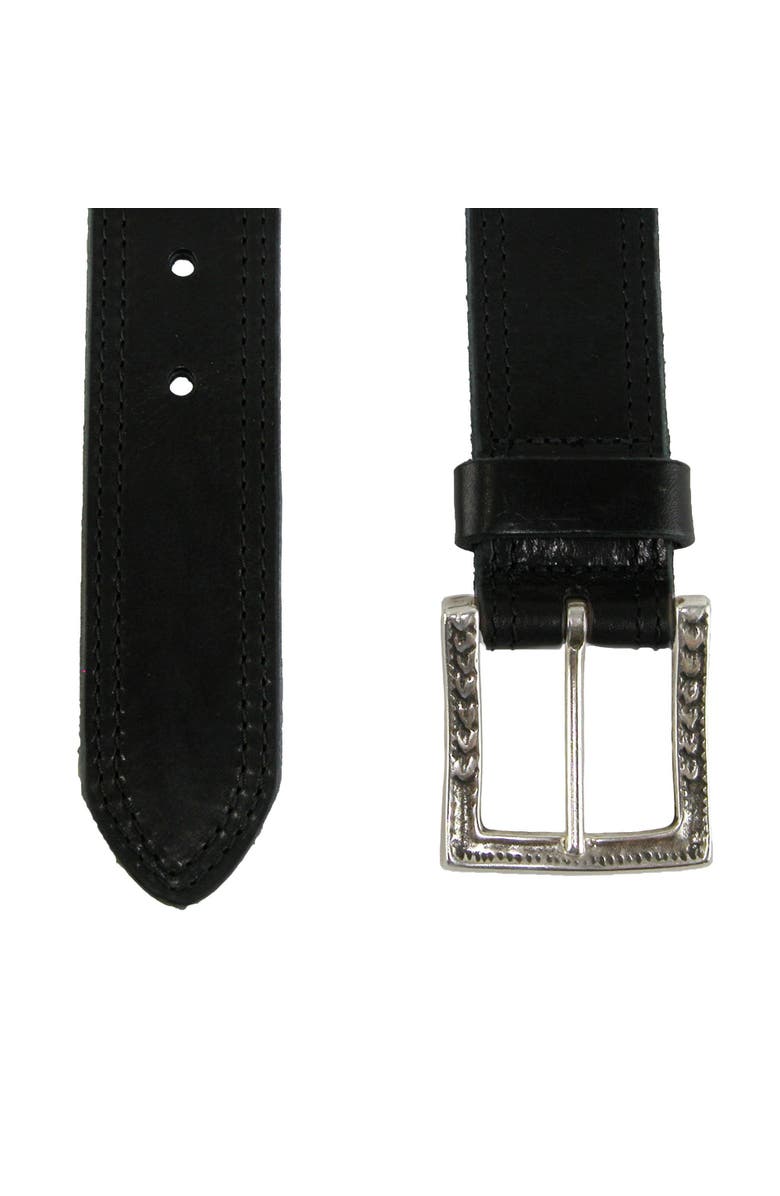 CrookhornDavis Men's Douglas SoHo Casual Pull Up Leather Jean Belt, Alternate, color, Black