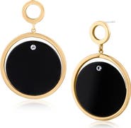 JARDIN Open Circle Drop Earrings