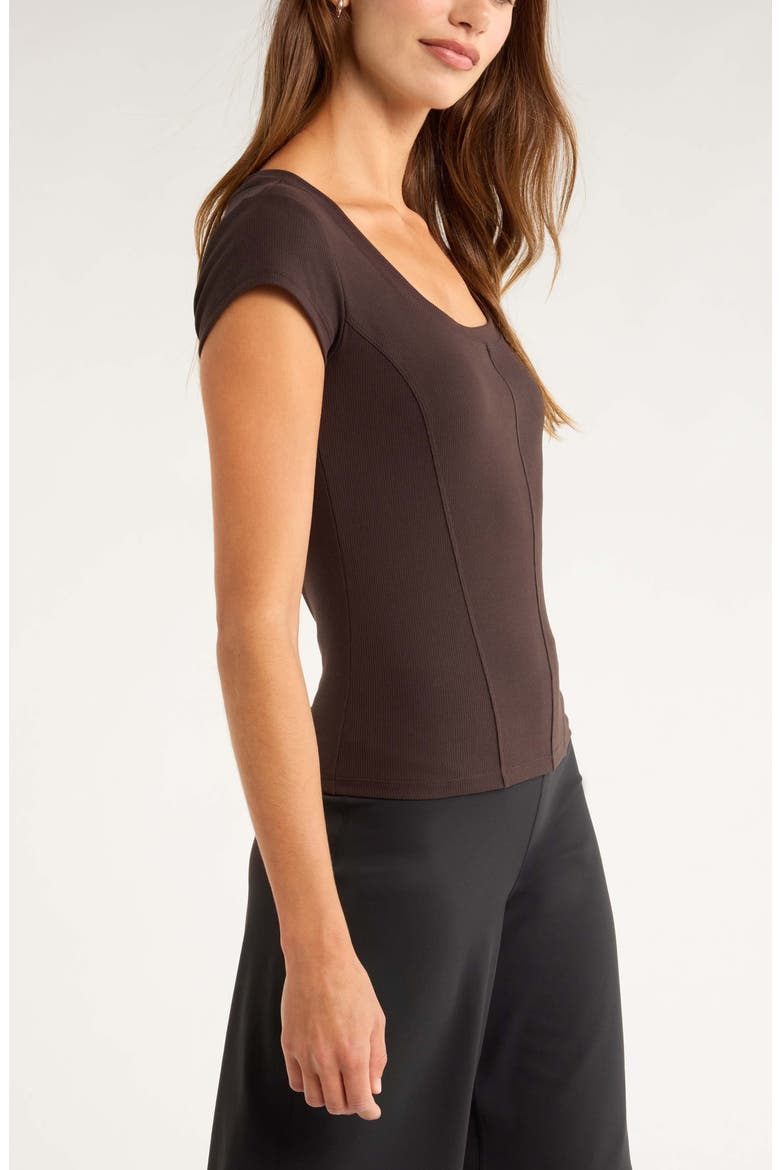 Seamed Rib Top, Alternate, color, BROWN MOLE