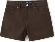 MANGO Straight Leg Denim Shorts
