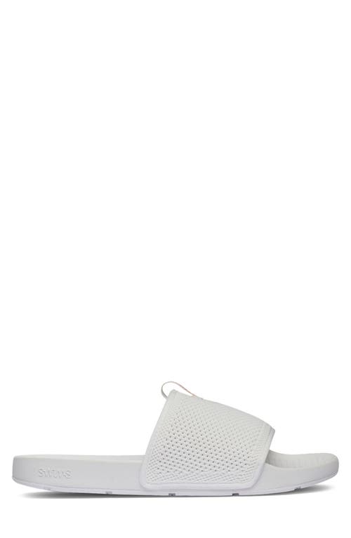 Swims Cabana Knit Slide Sandal In White