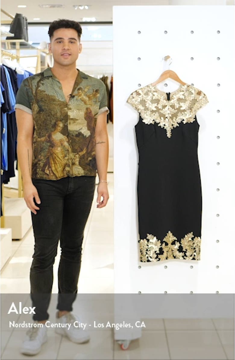 Lace Velvet Cocktail Dress, sales video thumbnail