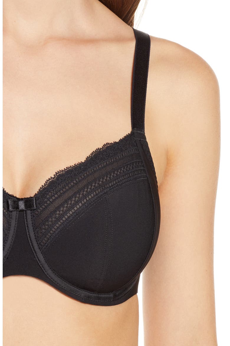 Full Figure Underwire Bra, Alternate, color, BLACK 11