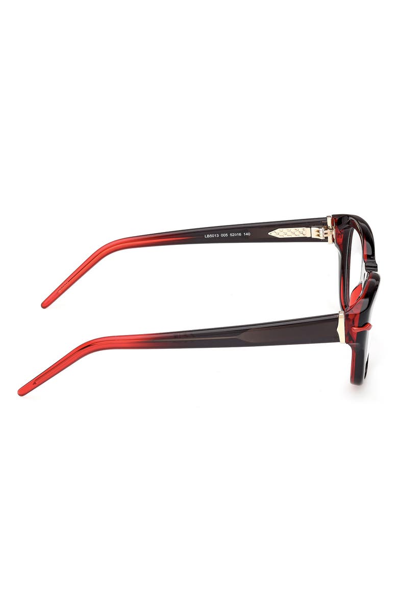 Christian Louboutin 52mm Butterfly Optical Glasses, Alternate, color,