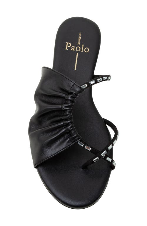 Linea Paolo Lane Toe Loop Sandal In Black