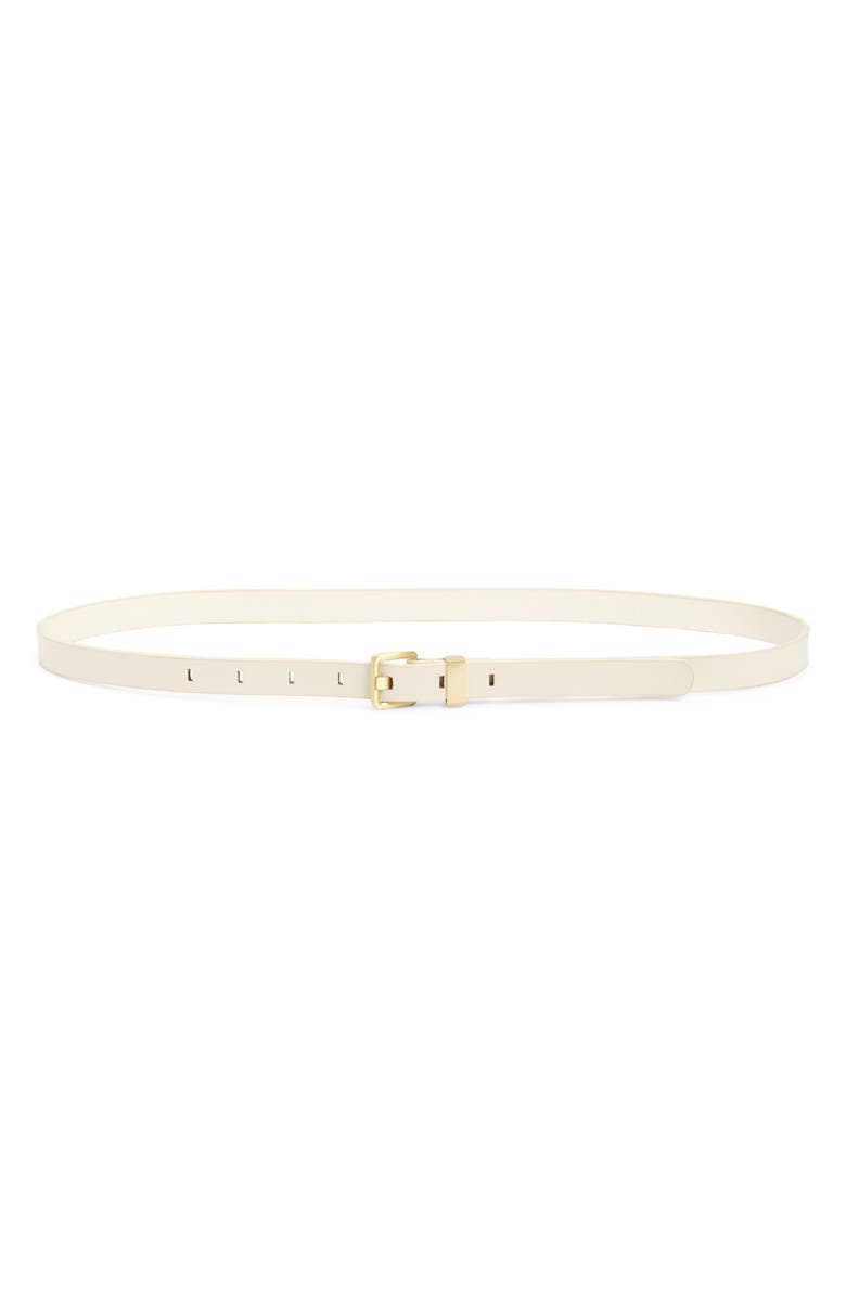 Nordstrom Metal Keeper Belt, Main, color, Ivory Birch