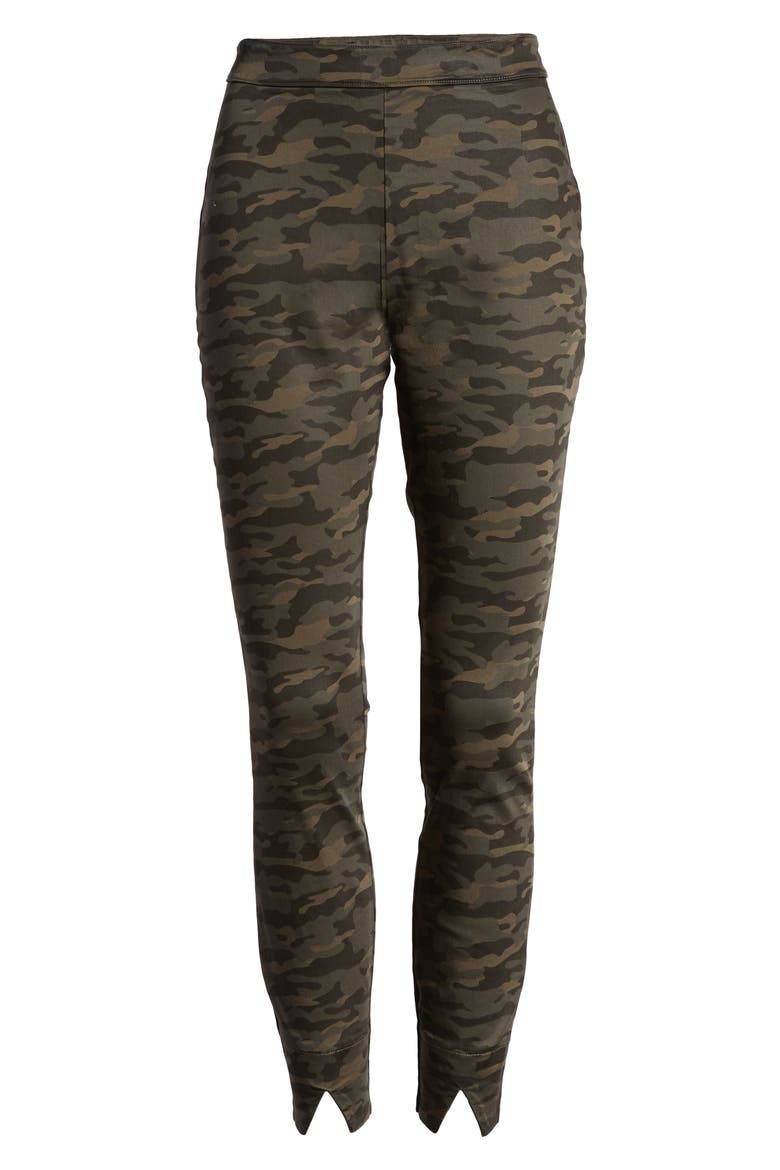 Camo Sateen Leggings, Alternate, color, ARMY