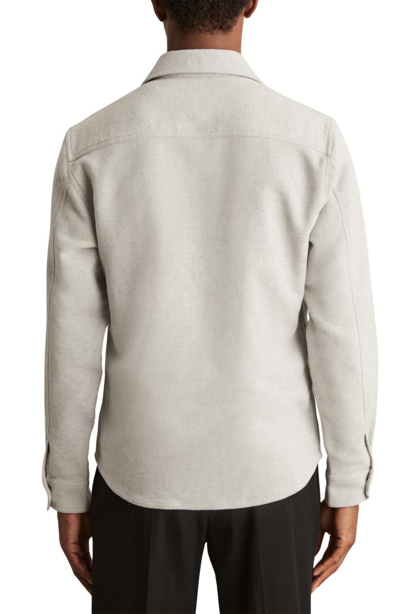 Reiss Camber Cotton Moleskin Overshirt, Alternate, color, Soft Grey Melan