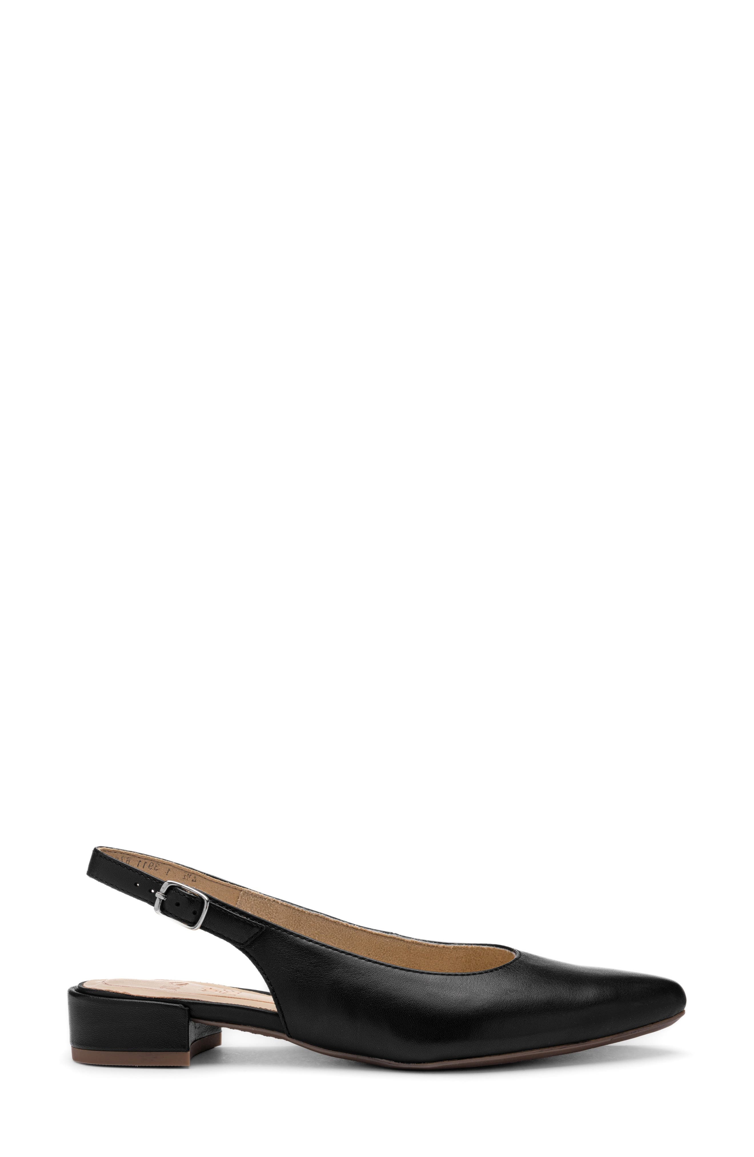 ara Pixie Slingback Pump, Alternate, color, Black