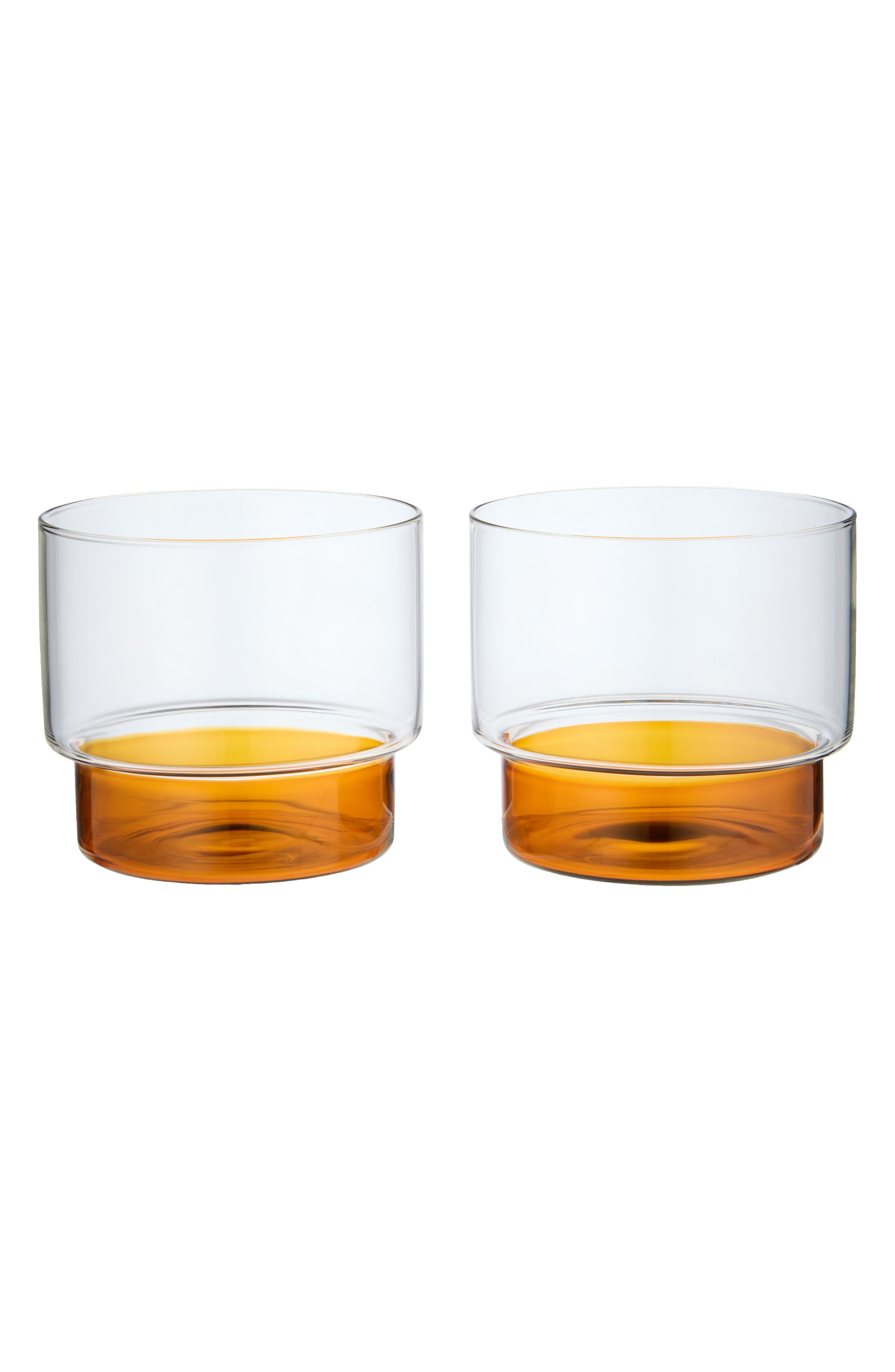 CLEAR + DARK AMBER