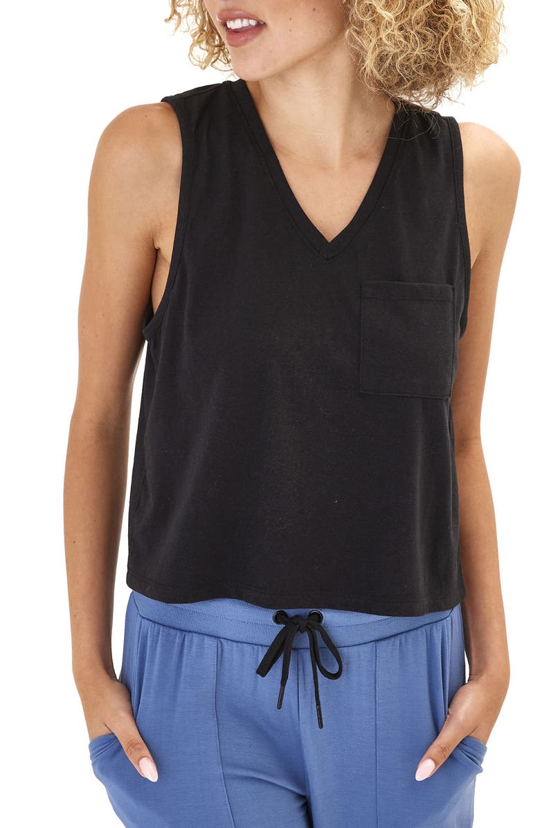 Threads 4 Thought Hera V-Neck Triblend Tank, Main, color, 