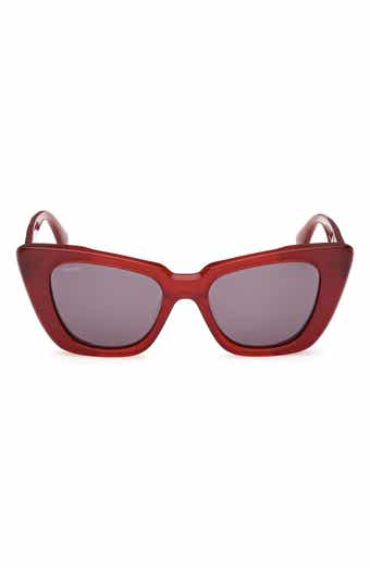Max Mara Glimpse5 50mm Polarized Butterfly Sunglasses