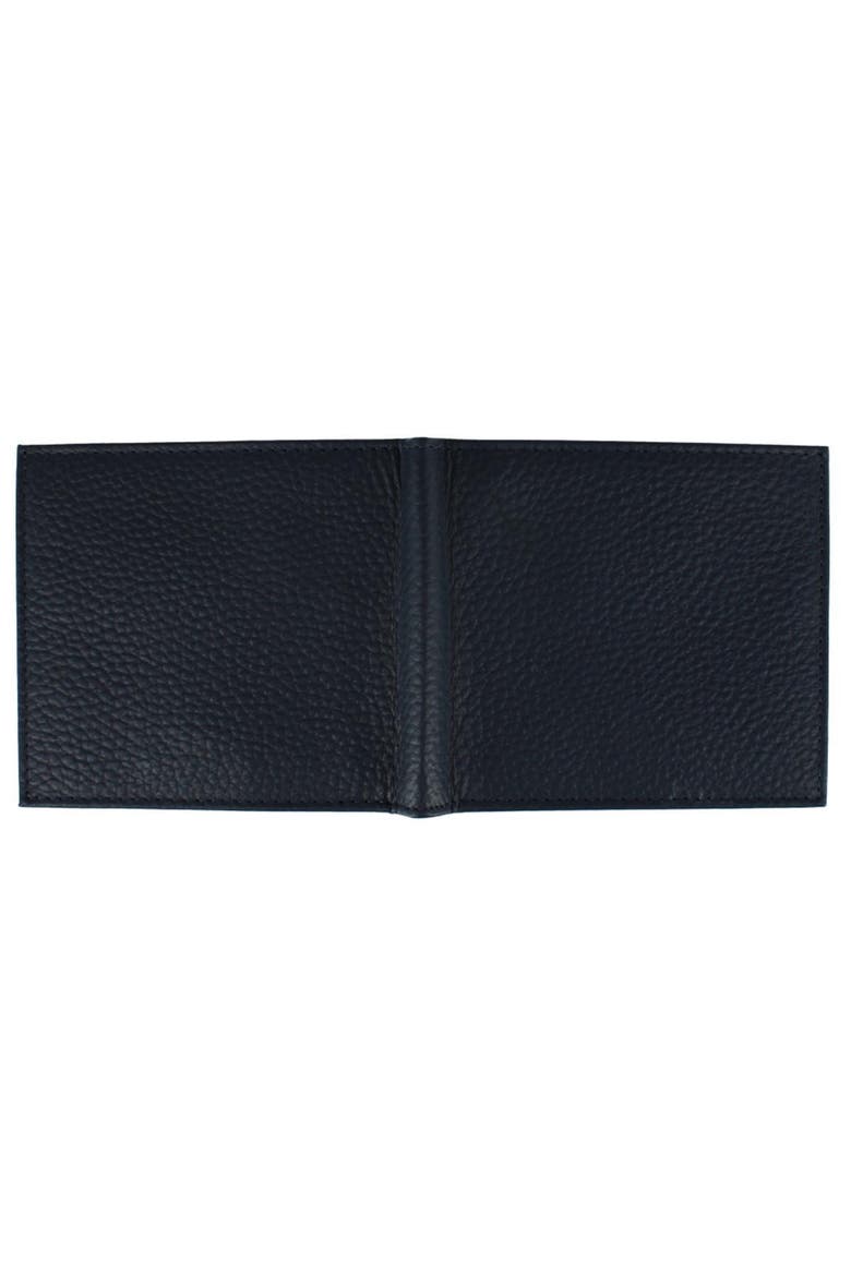 Pierce Pebble Grain Classic Leather Bi-Fold Wallet, Alternate, color, Navy