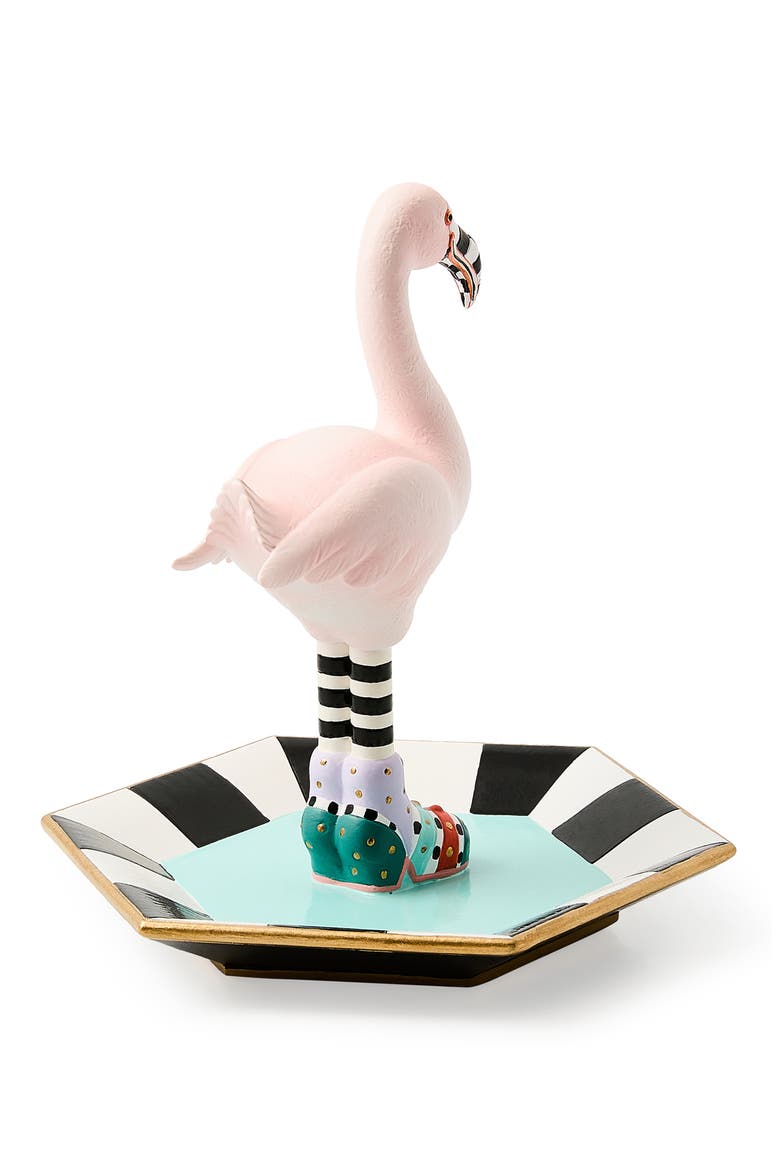 Patience Brewster Sheila Flamingo Trinket Dish, Alternate, color, PINK