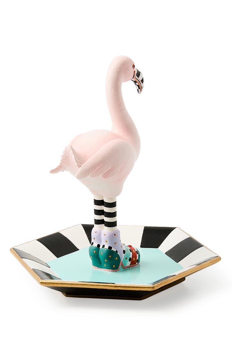 MACKENZIE CHILDS Patience Brewster Sheila Flamingo Trinket Dish, Alternate, color, Pink