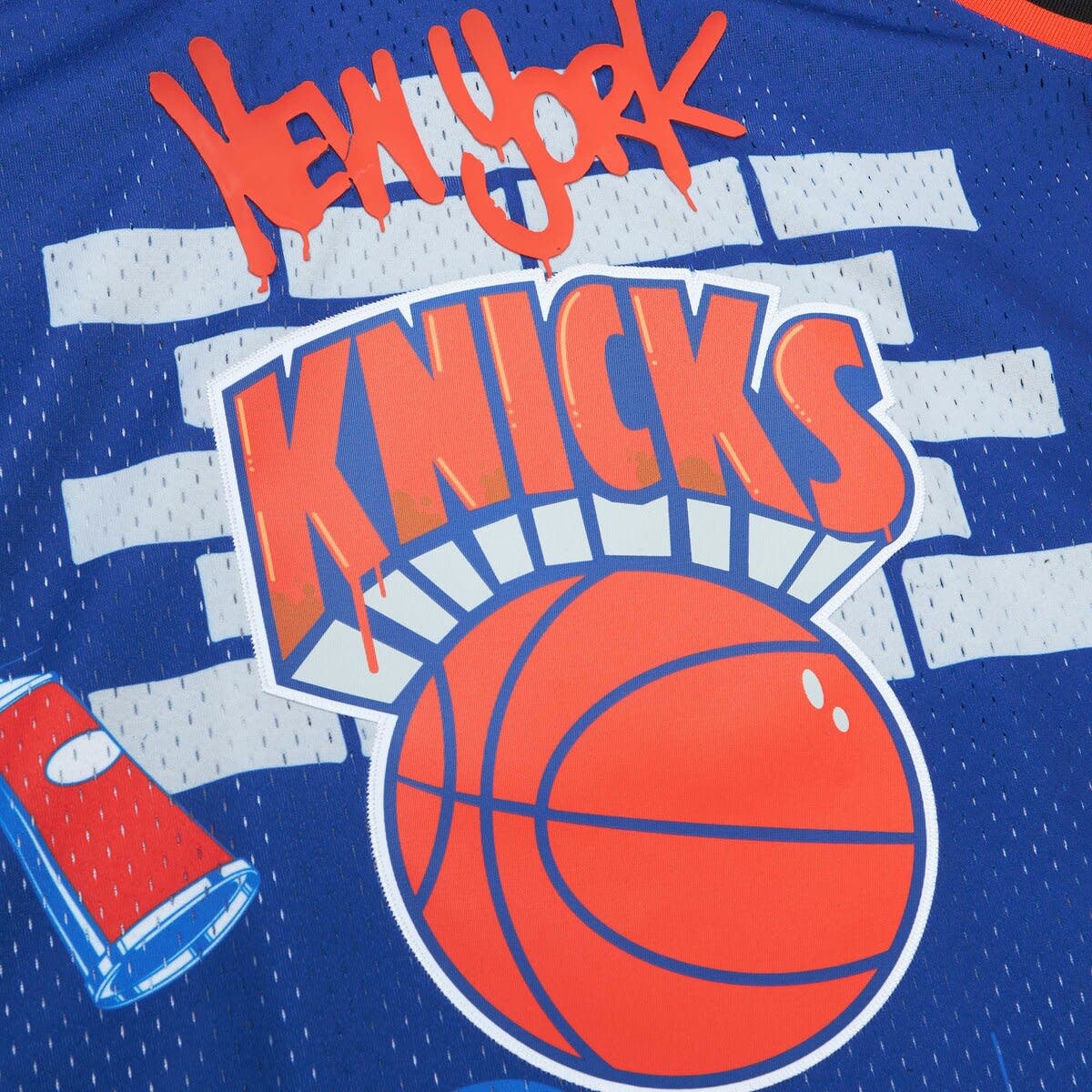 ウェア Mitchell&Ness NY Knicks Tats Cru Men's Mitchell & Ness x Tats Cru Blue New York Knicks Hardwood