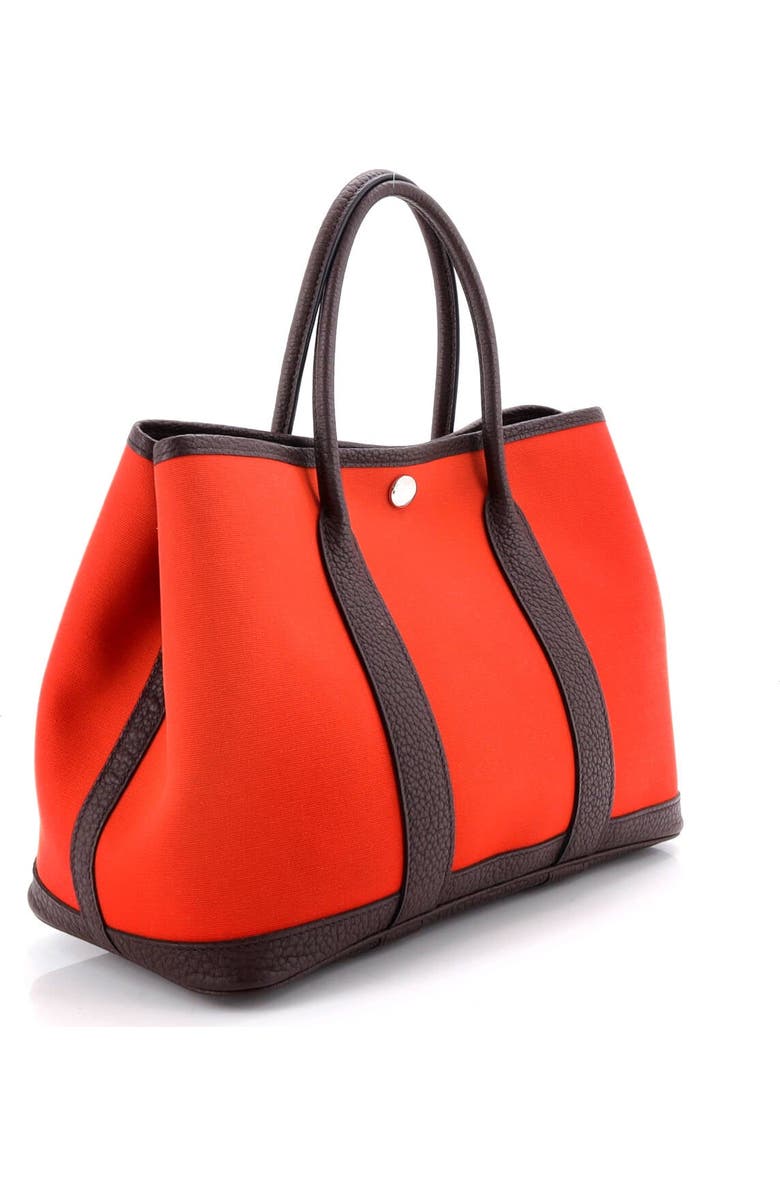 Pre-Owned Hermes Garden Party Tote Toile and Leather 30, Alternate, color,