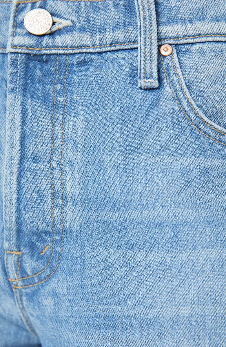 MOTHER Lil Rerun Zip Sneak High Waist Wide Leg Jeans, Alternate, color, Last Bite