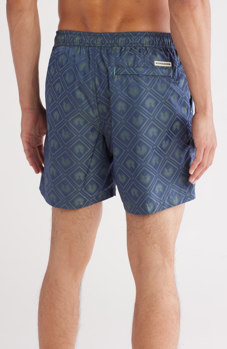 Scotch & Soda Diamond Swim Trunks, Alternate, color, Sargasso Sea