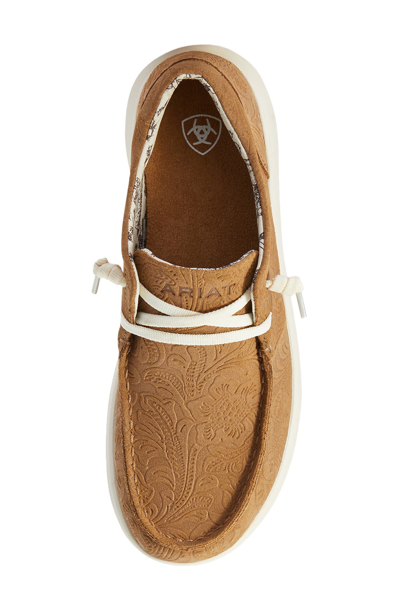 Ariat Hilo Sneaker, Alternate, color, Tan Floral Emboss