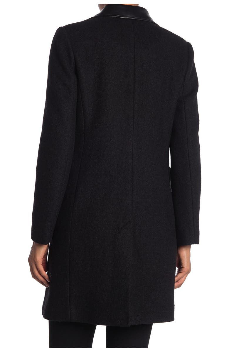 BCBGMAXAZRIA Double Breasted Coat, Alternate, color, 