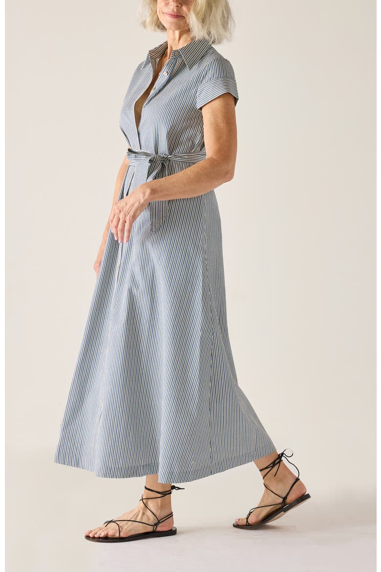 Le Midi Shirt Dress, Alternate, color, Coastal Blue Stripe