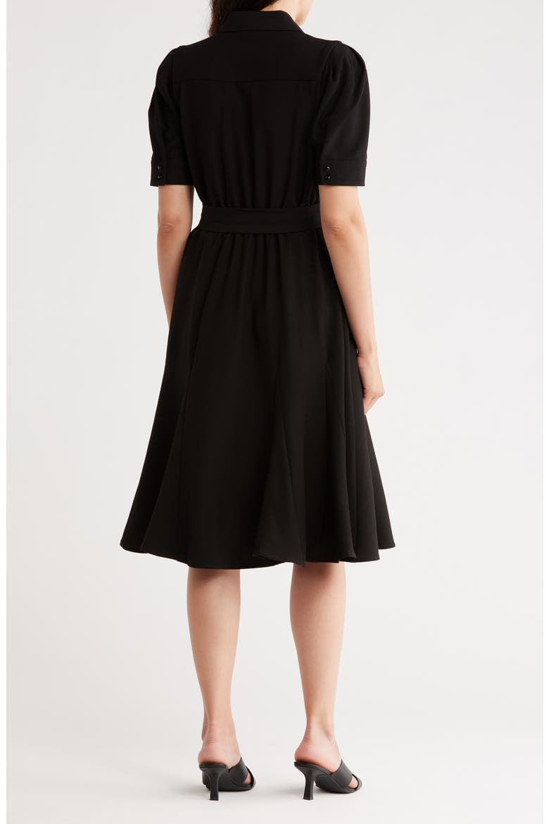 Belted Shirtdress, Alternate, color, VERY BLACK