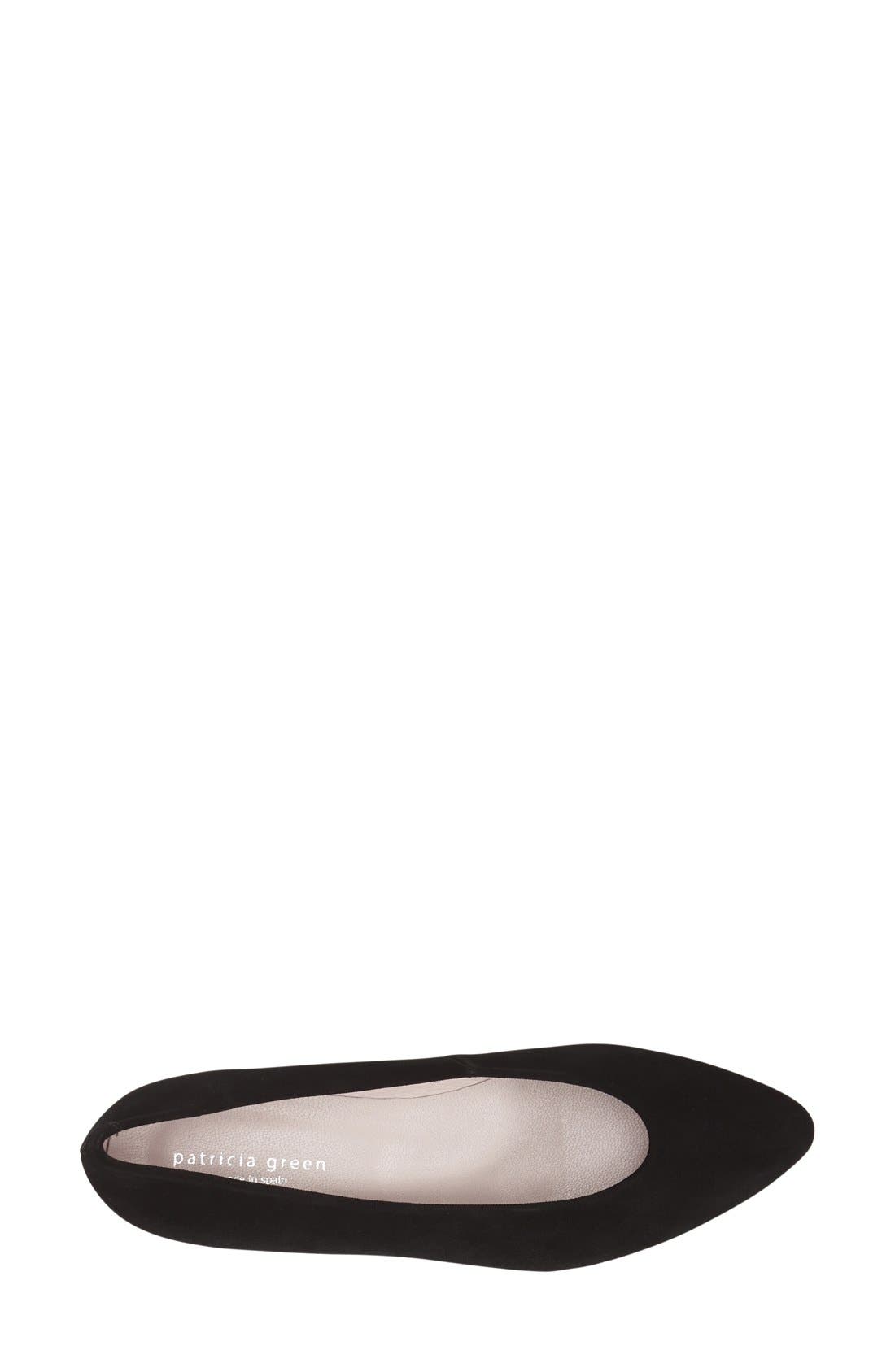 patricia green 'Sandra' Pointy Toe Pump, Alternate, color, BLACK SUEDE