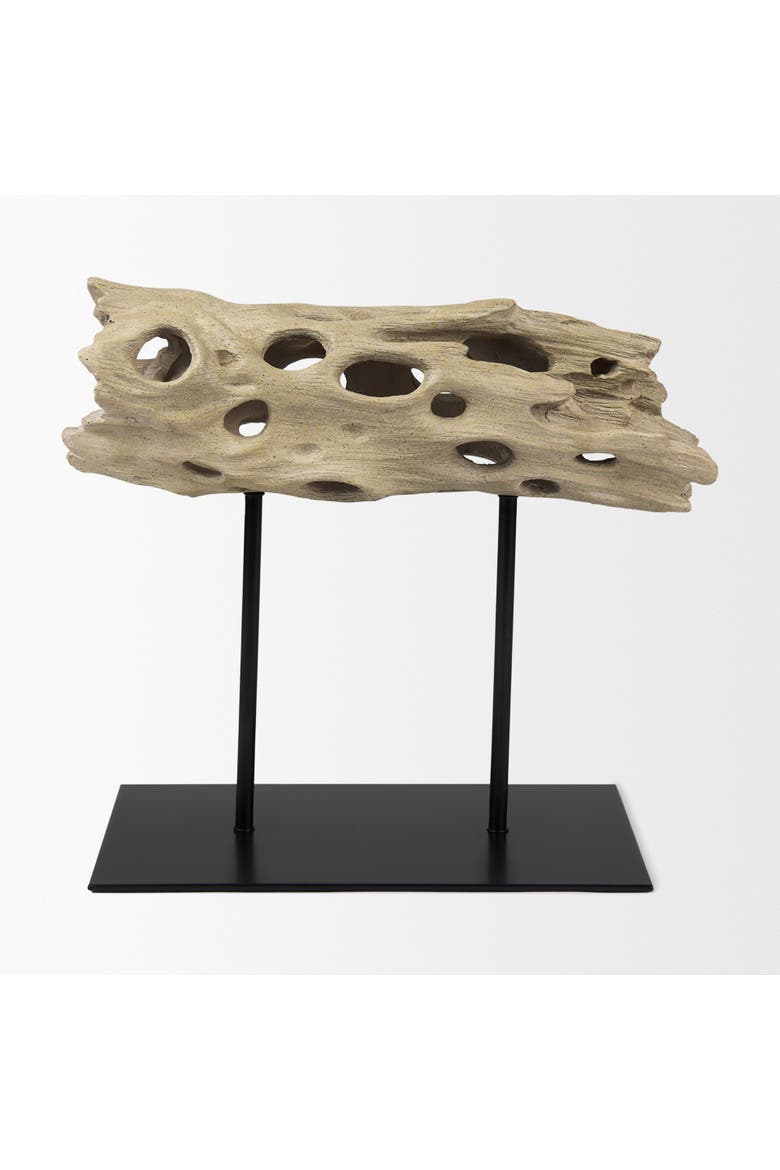 Dwell Cholla Wood Resin Decorative Object, Alternate, color, Brown