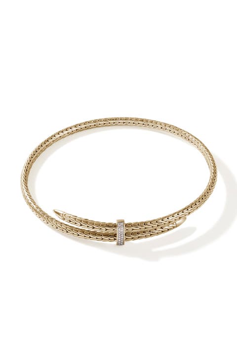 Spear Coil Choker, Diamonds
