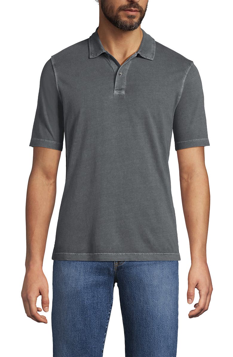 Lands' End Short Sleeve Sun Faded Super T Polo, Alternate, color, 