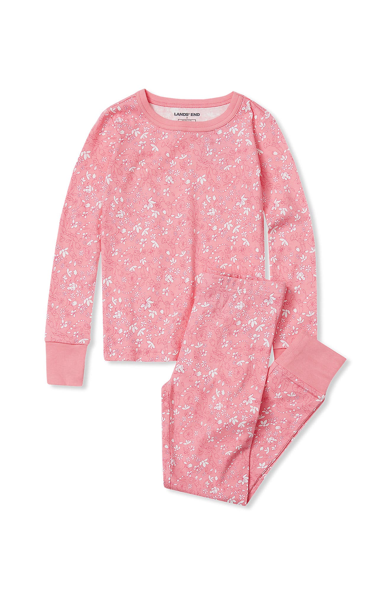 Florals On Coral Pink