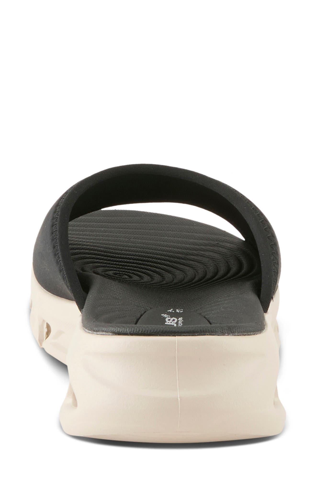 Flexus by Spring Step Haley Platform Wedge Slide Sandal, Alternate, color, Black