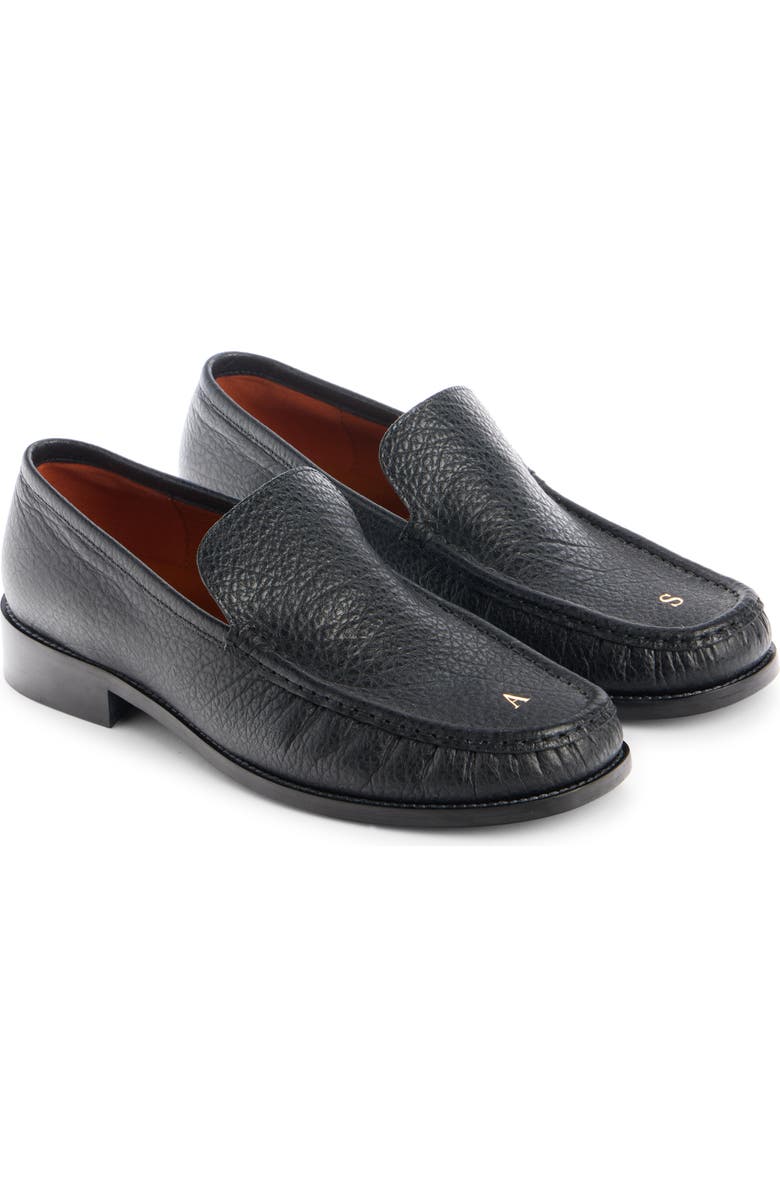 Acne Studios Apron Toe Loafer, Alternate, color, Black