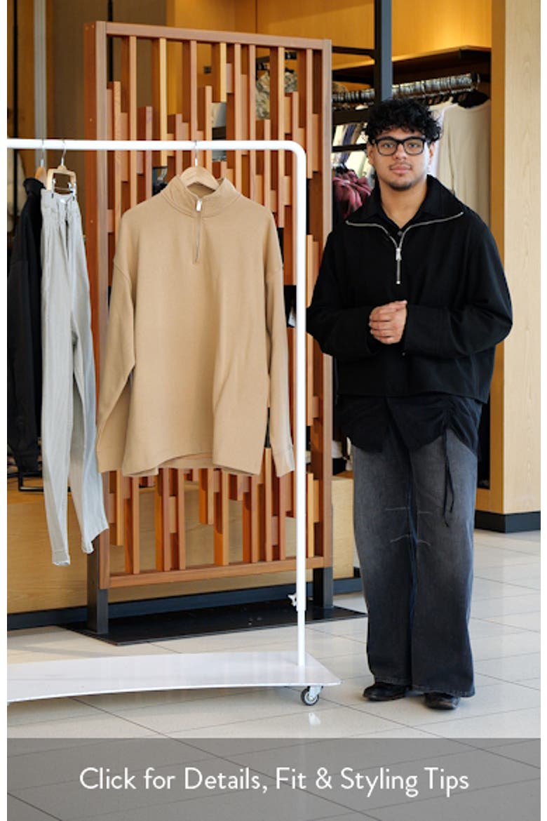 Heavyweight Oversize Quarter Zip Sweatshirt video