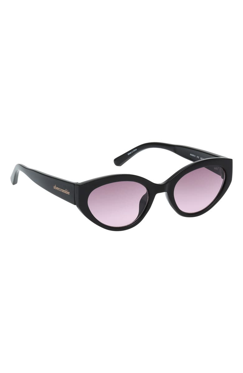 abercrombie kids Kids' Gradient Cat Eye Sunglasses, Alternate, color, Shiny Black / Gradient