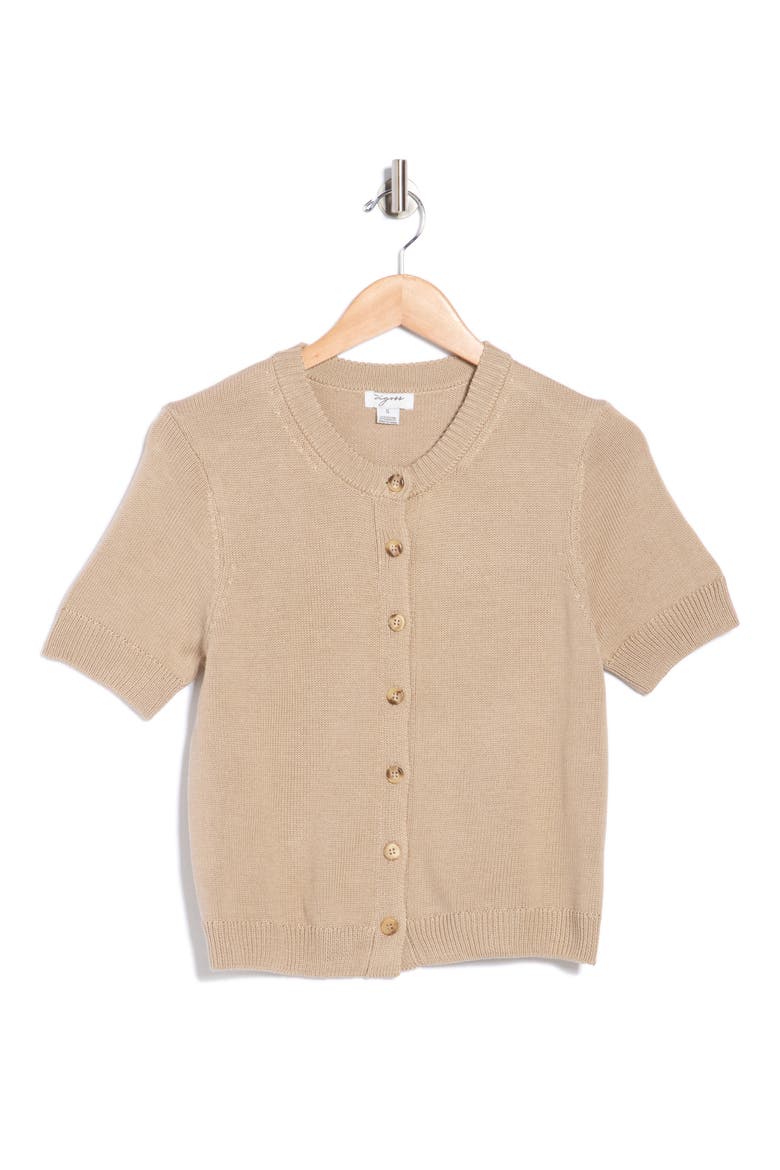 Button Front Cardigan, Alternate, color, OATMEAL
